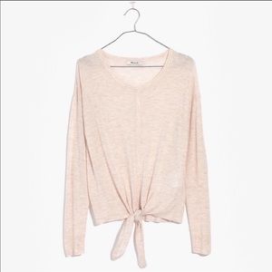 Madewell front tie pullover
